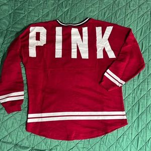 PINK varsity top L
